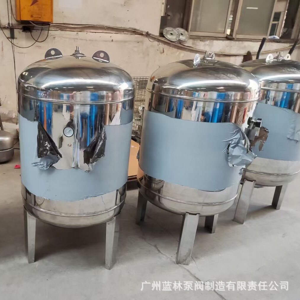 不锈钢稳压罐 304不锈钢隔膜气压罐100L不锈钢隔膜罐