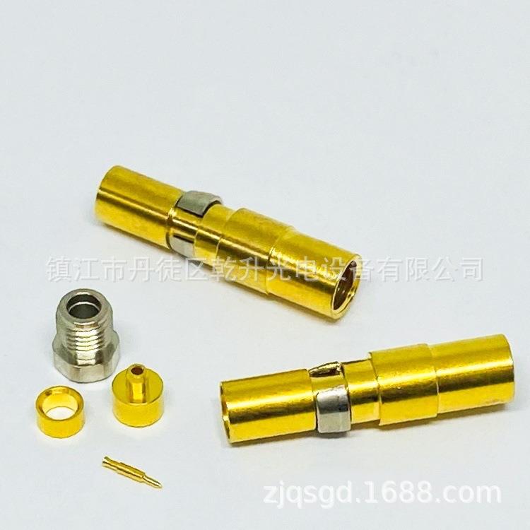 乾升光电 厂家直销 C4DS公头连接器 接RG178线缆 射频同轴连接器