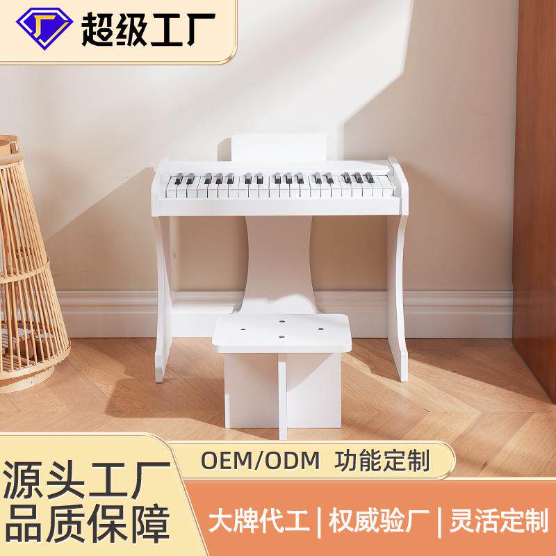 37键立式小木琴儿童钢琴玩具宝宝早教电子琴木质电钢琴儿童电子琴