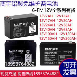 商宇蓄电池GW12100/6-FM12V7AH12AH17AH24AH38AH40AH65AH100AHUPS