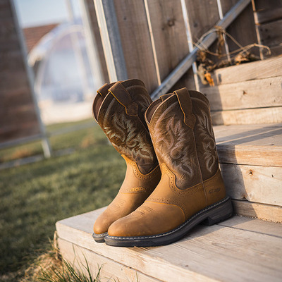 PALITUTU中古欧美风工作靴马靴骑行鞋男骑士靴潮流工作靴牛仔靴子