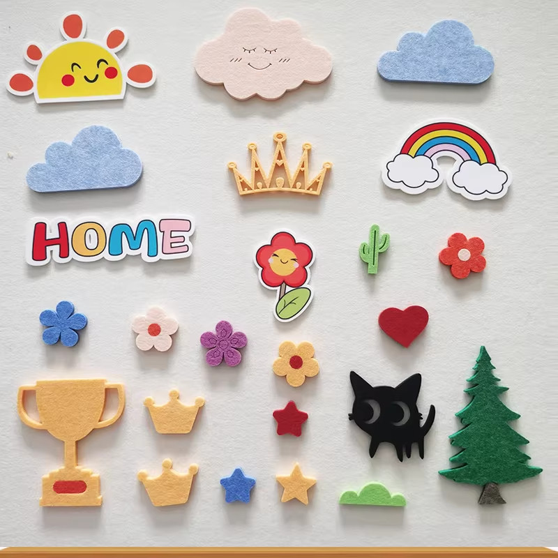 黑板报文化墙装饰贴 教室毛毡板专用自粘贴 可定制布置墙贴