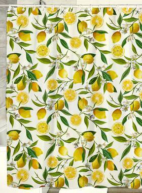 极速Bathroom Partiotion Curtain Gardenia Shower Curtain 浴室