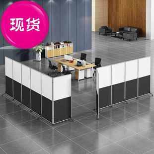 速发新款热门移动屏风移动折叠活动屏风车间高9隔断板9式推拉隔墙