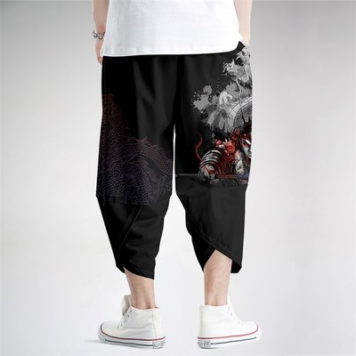 极速Setwear Men Harem Pants Jyapanese Style Casual Black Pri