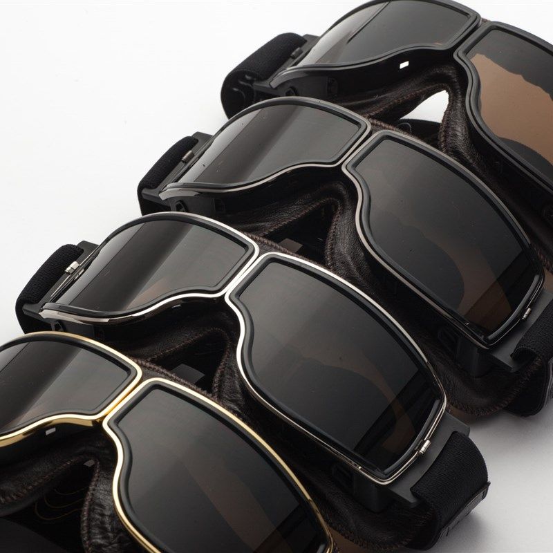 极速[50Sg]深度系列复古哈雷摩托机车飞行员风镜护目镜