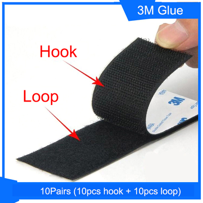 极速10Pairs/lot Selnf adhesive Fastener Hook and Loop Tape n