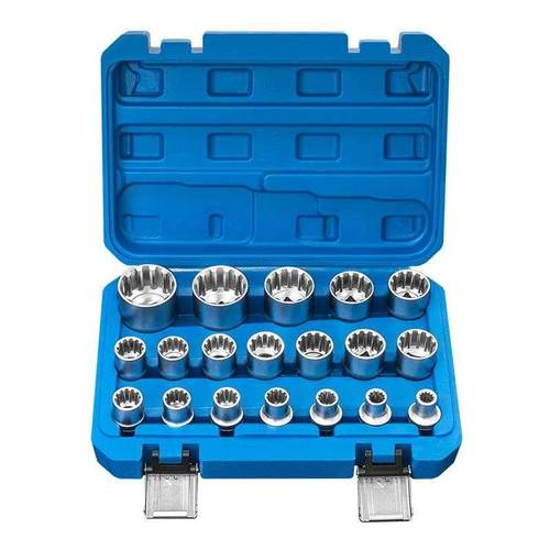 19件套b12角梅花齿形套筒头电动棘轮扳手工具1/2寸大飞832mm 汽