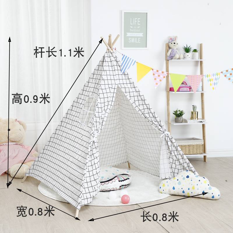 极速野餐帐篷ins拍照道具白色户外E网红小室内迷你儿童公主小型小