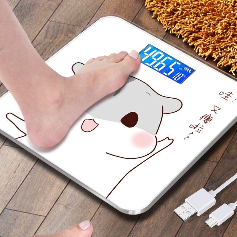 极速尚莱易电子秤可选UStB充电体重秤家用称重体脂秤人体秤成人秤
