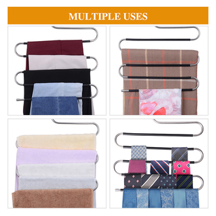 极速Five S-g Layers Trouser Hanger Hangers Space-Saving Clot