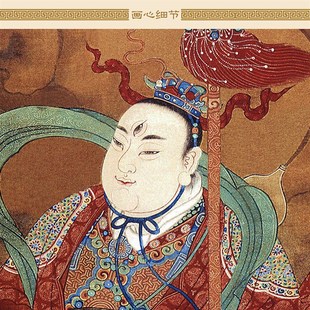 极速华光大帝马元帅神像画 马灵B官护法神神仙卷轴挂画 复古丝绸