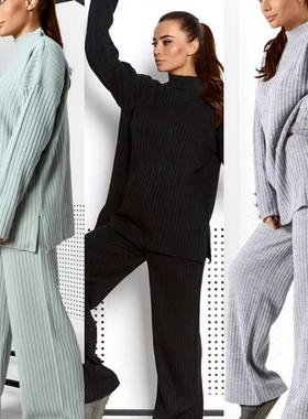 极速Colorfaith 2021 Autumn WintBer Women Sets 2 Pieces Turtl