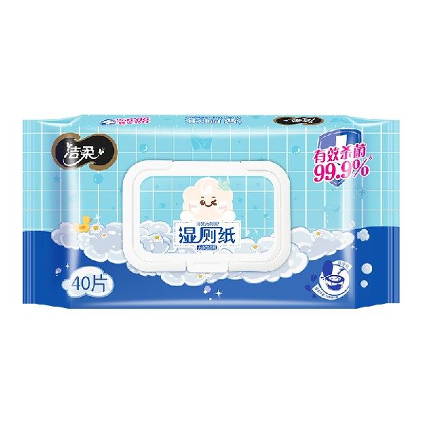 极速洁柔湿厕纸99.9%加厚40抽*10包M代替卷纸娇嫩呵护冲厕易