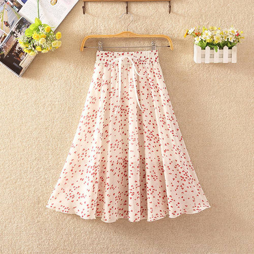 极速Womeng9;s Floral Skirt High Waist Long Summer 2020 Pr