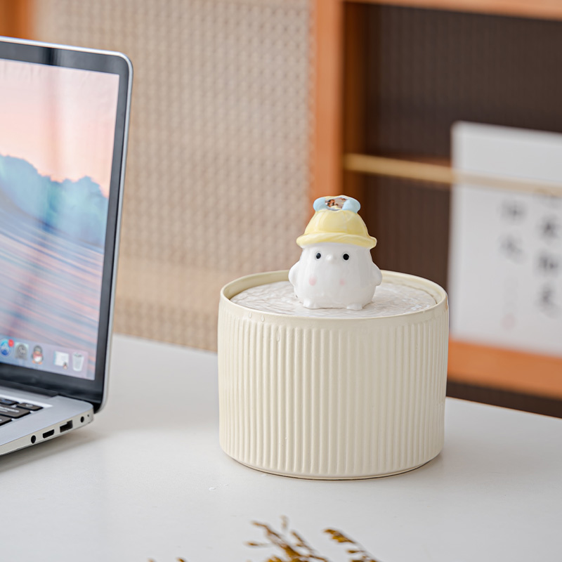 极速陶瓷猫咪饮水机自动循环宠物喂E水器流动喝水器猫饮水器狗狗