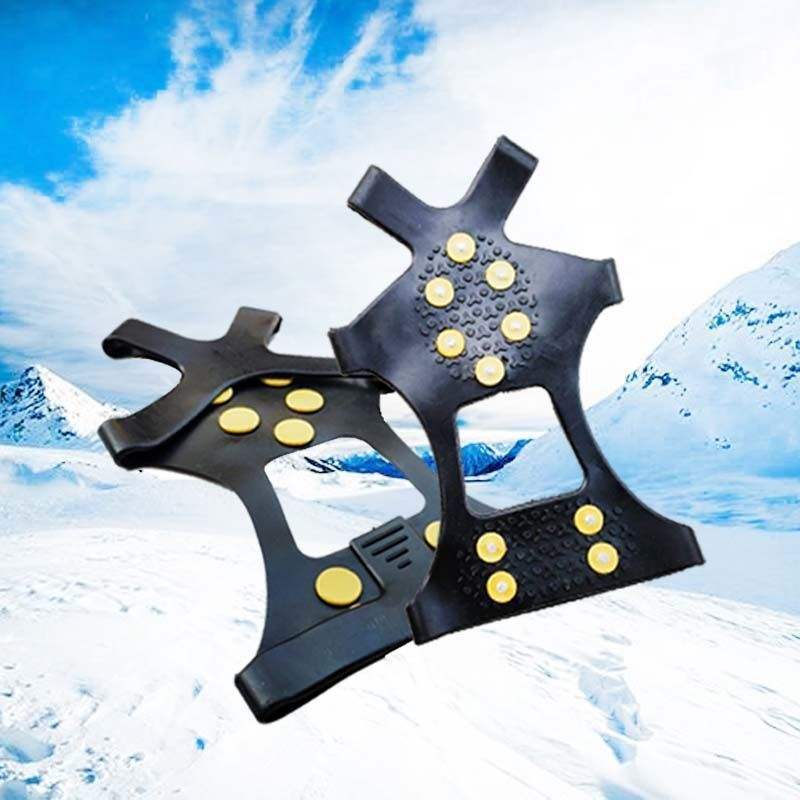 极速户外10齿雪地防滑鞋套泥地冰地F简易冰爪冰面滑雪冰雪路面耐