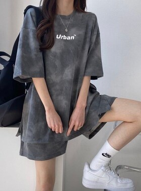 极速Summer Women Shortss Matching Set Casual Loose Short Sle