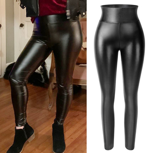 Faux Sexy Leather WaterprJoof Leggings 极速Women