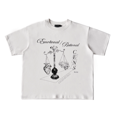 CENSMADE天平印花短袖亲肤软糯