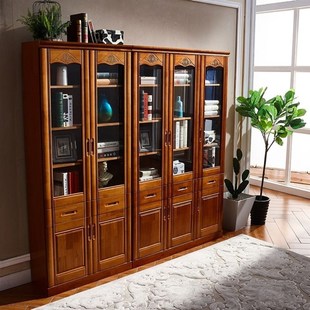 Bookshelf Bookcase CoCmbination Office 极速Hot Filing Oak