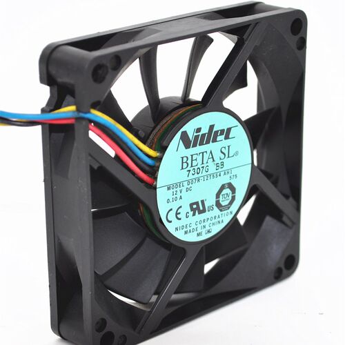 新品全新D07R-12T5S4 AH1 Nidec 12V 0.10A 7015 7厘Y米4线 双轴