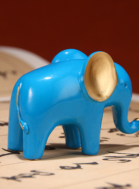 极速全铜大象摆件 《相亲相u爱》铜工艺品 家居饰品 七夕情侣纪念