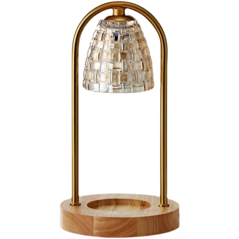 极速复古香薰融蜡灯定时水晶玻璃融烛灯野兽N派床头台灯蜡烛摆件