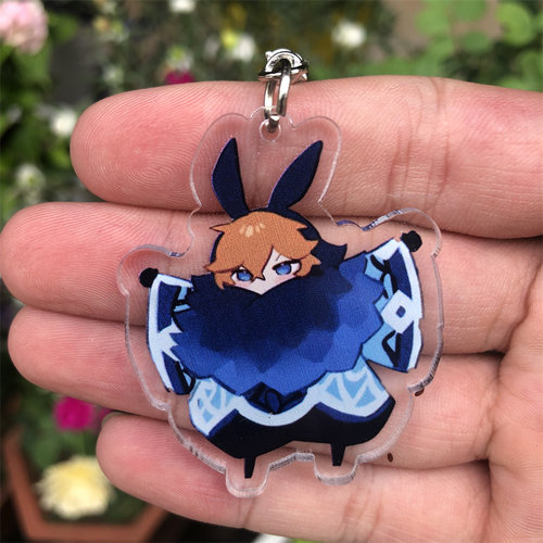 新品Anime Genshin Impact Keychain Abyss Mage BeelzVebul Kaey