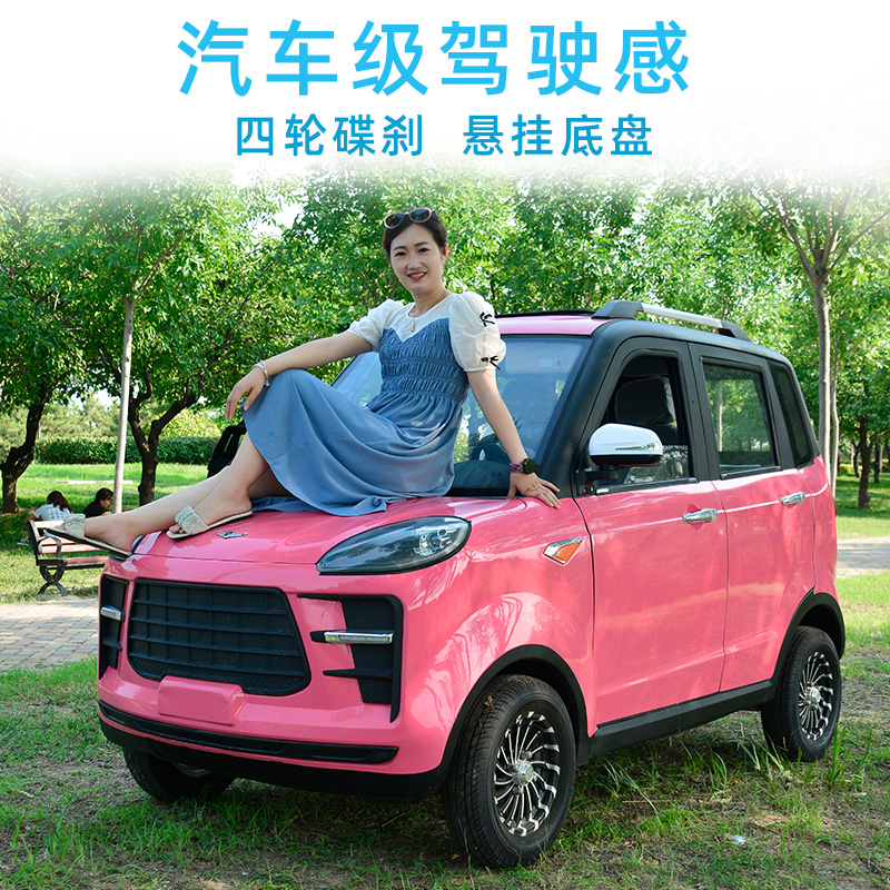 极速新款成人电动四轮年人接送代步车新能P源电瓶汽车家用轿车