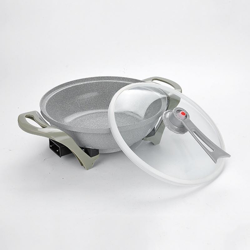 极速20a23新款麦饭石真空快煮锅家用多功能大容量电炒锅一体两用