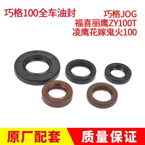 极速山叶100机车配件福喜禧巧格鬼火D丽鹰100发动全车油封曲轴油