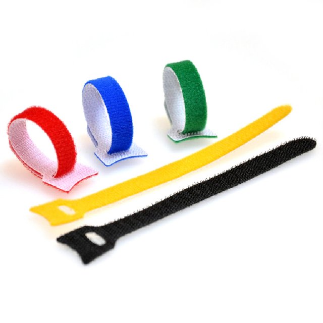 速发10PCS Nylon Sticky Cable Ties Wire Strap cord Wrap Faste