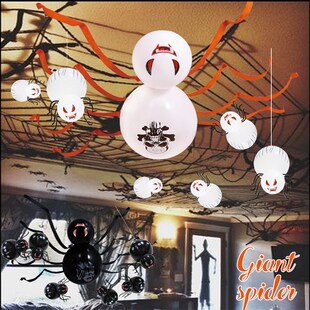 极速Halloween Party Decoration BaDlloon Spider Ghost Festiva
