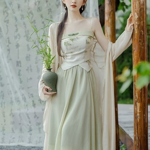 新品新中式女装烟雨江南水乡穿搭国风古镇旅游套装W夏季古风汉服