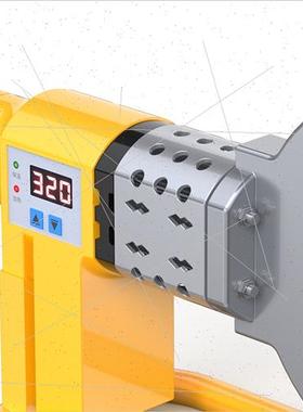 极速热熔器cPPR水管加热器大功率热容热熔机PE110对接器焊接器水