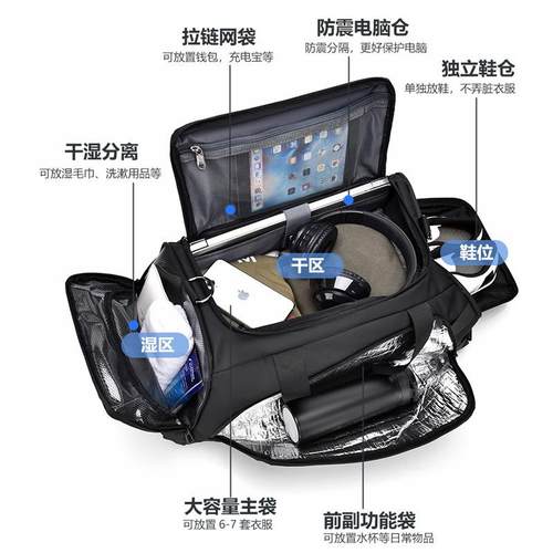 reeyee旅行包大容量登机行李袋干