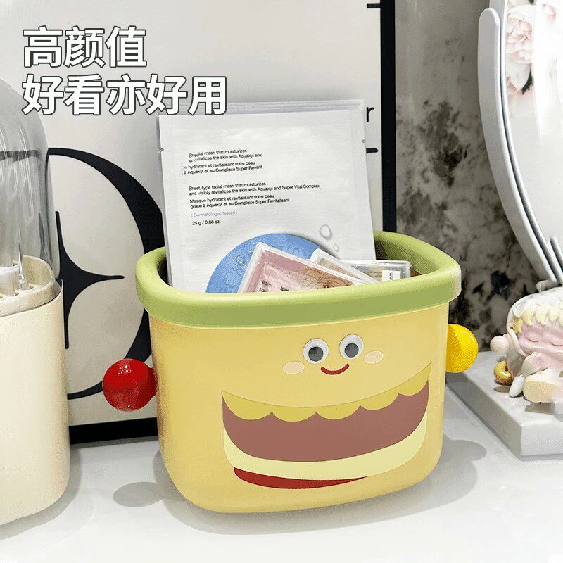 桌面方形小垃圾桶塑料收纳桶