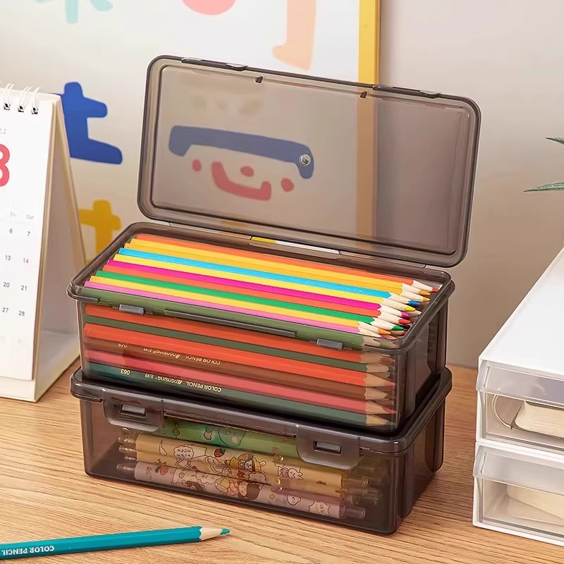 大容量文具盒马克笔便携矮款