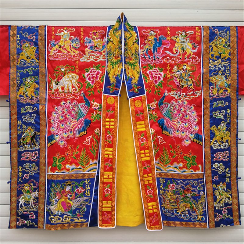 极速道台湾法衣三十六官将道u袍服装高功法衣降衣经衣36天将神将