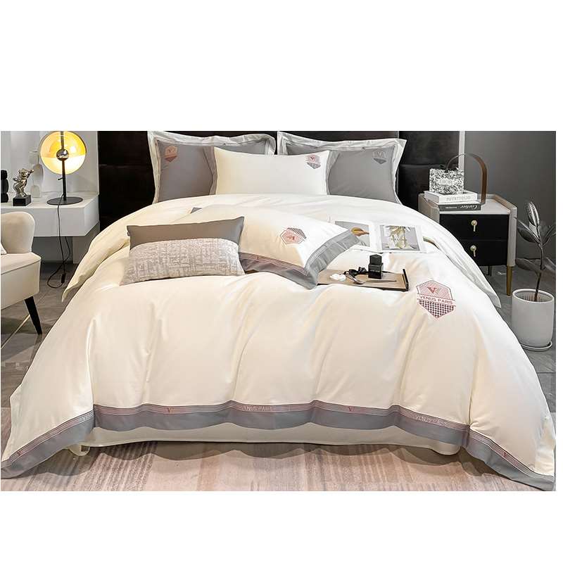 极速200支全棉加m厚双面磨毛四件套100床单被套秋冬季床上用品