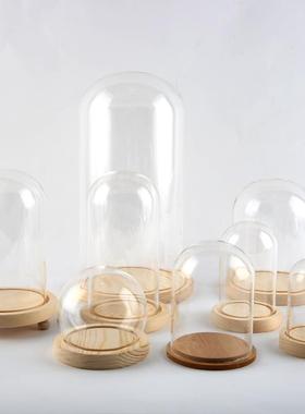 极速透明有机玻璃佛像圆形压克力防尘圆罩核桃人偶U工艺品摆饰展