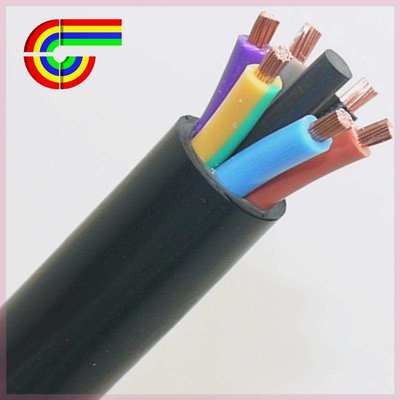 极速津远华RVV6X4平方六芯国标铜芯H电机设备电源护套电缆线含税