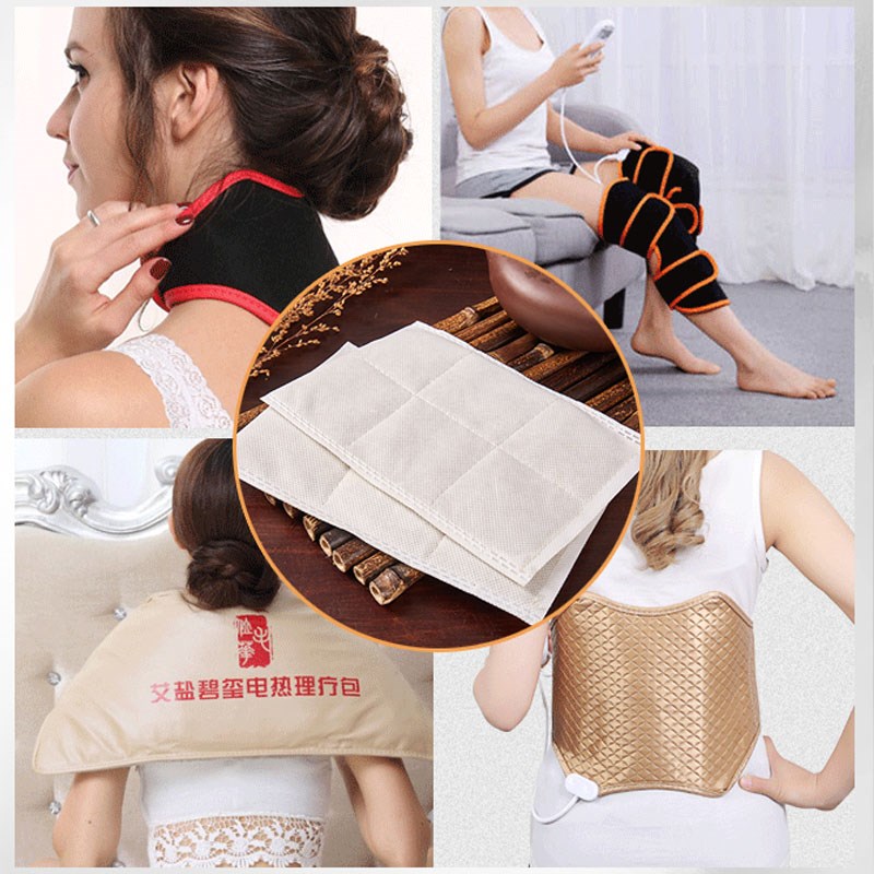 极速艾绒包宫寒艾草包护腰护膝艾绒片艾叶艾灸袋T电加热热敷小方