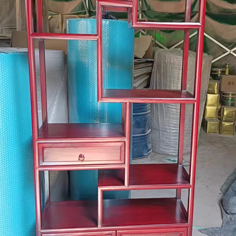 极速多宝阁博古架茶叶展示展示柜客厅古董小N摆件置物架隔断架子