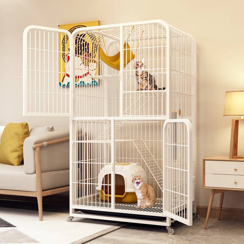 极速猫笼子超大自由空间家用猫别墅室H内带厕所一体猫咪宠物猫舍