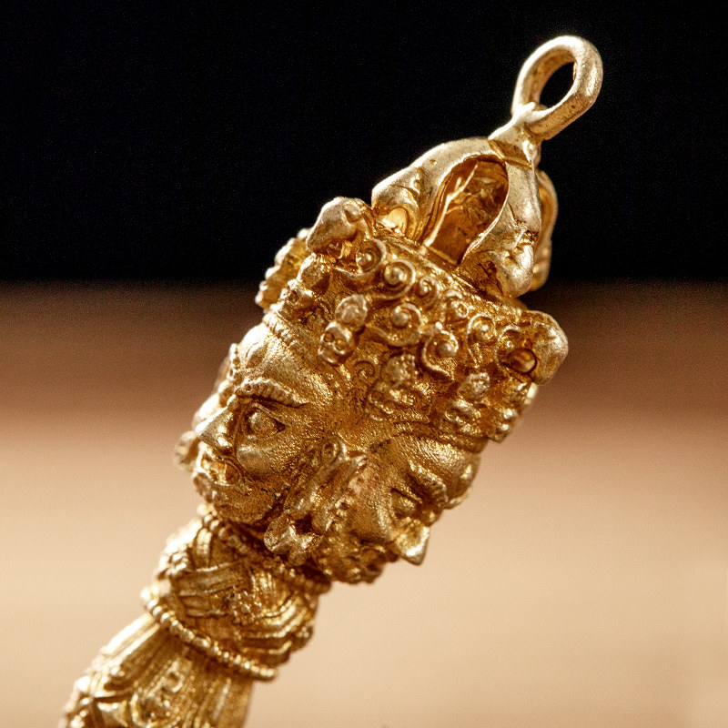 极速黄铜尼泊尔三面普巴金刚降魔杵C金刚橛吊坠配饰男女情侣装饰8