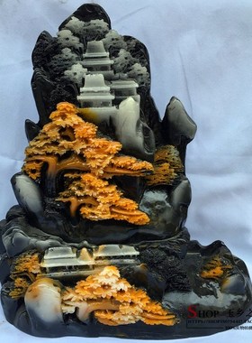 极速特价仿寿山石迎客松摆件人物山水G家居客厅玄关酒柜工艺品礼