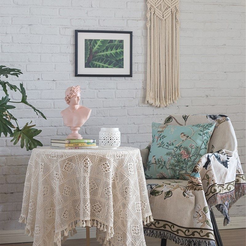 速发美式花鸟沙发巾中式套罩全包单人欧式万能田园盖布线毯全盖复