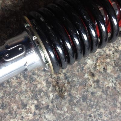 极速摩托电动车后减震器液压单双弹x簧加粗避震一对25 27 29 31cm